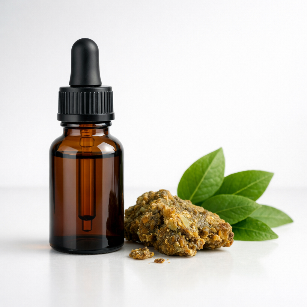 Frasco de própolis verde